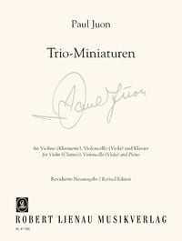 Produktbild: Trio Miniaturen f&uuml;r Violine (Klarinette), Violoncello (Viola) und Klavier