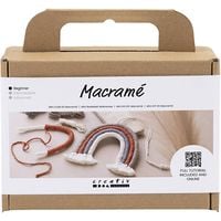 Produktbild: Creativ Company DIY Sets Macram&eacute; Mini Kreativ Set Macram&eacute;, Regenbogen, Kreativ Box