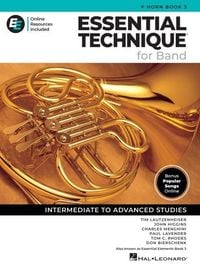 Produktbild: Essential Technique for Band - F Horn Book 3 with Online Resources