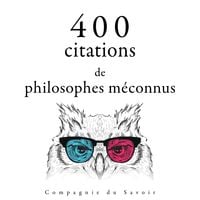Produktbild: 400 citations de philosophes m&eacute;connus