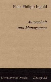Produktbild: Autorschaft und Management