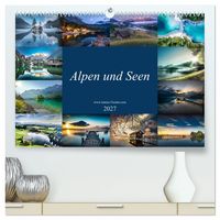 Produktbild: Alpen und Seen (hochwertiger Premium Wandkalender 2027 DIN A2 quer), Kunstdruck in Hochglanz