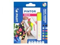 Produktbild: PILOT Kreativmarker PINTOR 4.5 (M) 6er Set Neon