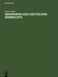 Produktbild: Grundri&szlig; des deutschen Erbrechts