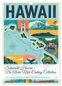 Produktbild: Sehnsucht Hawaii &ndash; Die Aloha Mid-Century Collection (Wandkalender 2027 DIN A4 hoch), CALVENDO Monatskalender