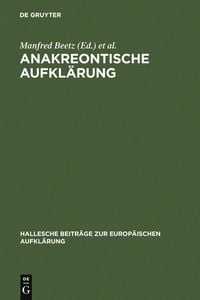 Produktbild: Anakreontische Aufkl&auml;rung