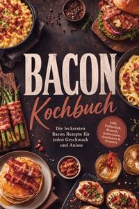 Produktbild: Bacon Kochbuch: Die leckersten Bacon Rezepte f&uuml;r jeden Geschmack und Anlass - inkl. Fr&uuml;hst&uuml;ck, Brunch, Aufstrichen, Getr&auml;nken & Desserts