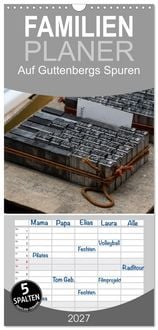 Produktbild: Familienplaner 2027 - Auf Guttenbergs Spuren mit 5 Spalten (Wandkalender, 21 x 45 cm) CALVENDO