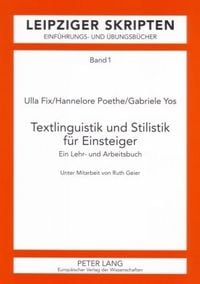 Produktbild: Textlinguistik und Stilistik f&uuml;r Einsteiger