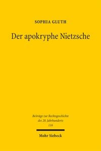 Produktbild: Gluth, S: Der apokryphe Nietzsche