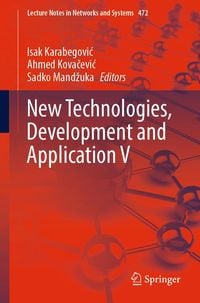 Produktbild: New Technologies, Development and Application V