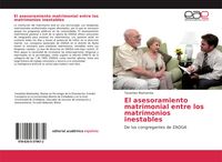 Produktbild: El asesoramiento matrimonial entre los matrimonios inestables