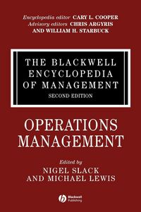 Produktbild: The Blackwell Encyclopedia of Management, Operations Management
