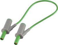 Produktbild: VOLTCRAFT MSB-501 Sicherheits-Messleitung Lamellenstecker 4 mm Lamellenstecker 4 mm 25.00 cm Gr&uuml;n 1 St.