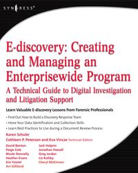 Produktbild: E-discovery: Creating and Managing an Enterprisewide Program