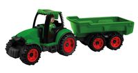 Bild vom Artikel LENA® 01625 - Truckies Traktor mit Anhänger, mit Spielfigur, Sandspielzeug vom Autor 