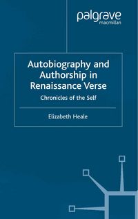 Produktbild: Autobiography and Authorship in Renaissance Verse