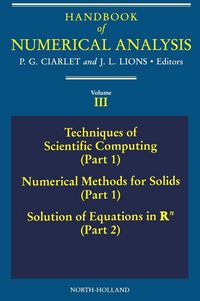 Produktbild: Techniques of Scientific Computing (Part 1) - Solutions of Equati