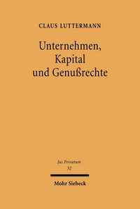 Produktbild: Unternehmen, Kapital und Genu&szlig;rechte