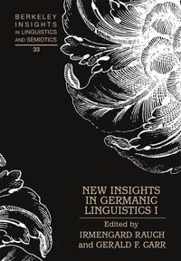 Produktbild: New Insights in Germanic Linguistics I