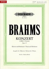 Bild vom Artikel Konzert Nr. 1 d-Moll op. 15 für Klavier und Orchester, Ausgabe für 2 Klaviere vom Autor Johannes Brahms