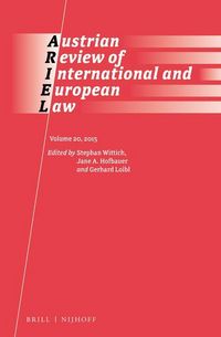 Produktbild: Austrian Review of International and European Law, Volume 20 (2015)