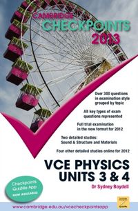 Produktbild: Cambridge Checkpoints VCE Physics Units 3 and 4 2013