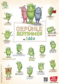 Produktbild: Das gro&szlig;e Gef&uuml;hle-Bestimmungsposter mit Eddie, dem Gef&uuml;hlemonster