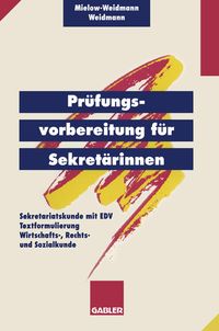 Produktbild: Pr&uuml;fungsvorbereitung f&uuml;r Sekret&auml;rinnen