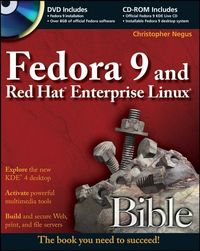 Produktbild: Fedora 9 and Red Hat Enterprise Linux Bible