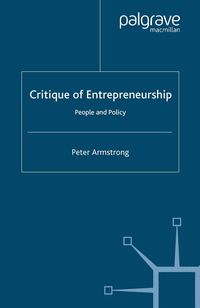 Produktbild: Critique of Entrepreneurship