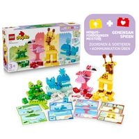 Produktbild: LEGO DUPLO 10472 Wir Bauen Tiere, Lernspielzeug zur Verbesserung der Fingerfertigkeit