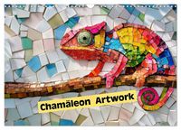 Produktbild: Cham&auml;leon Artwork (Wandkalender 2026 DIN A3 quer), CALVENDO Monatskalender