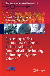 Produktbild: Proceedings of First International Conference on Information and Communication Technology for Intelligent Systems: Volume 1