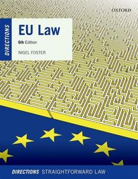 Produktbild: Foster, N: EU Law Directions