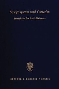 Produktbild: Sowjetsystem und Ostrecht.