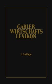 Produktbild: Gabler Wirtschafts Lexikon