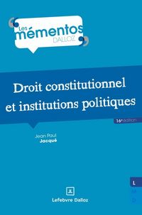 Produktbild: Droit constitutionnel et institutions politiques