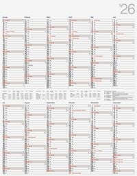 Produktbild: Rido/idé 7033665006 | Plakatkalender Mod. Vertikal 2026 | 700×900 mm