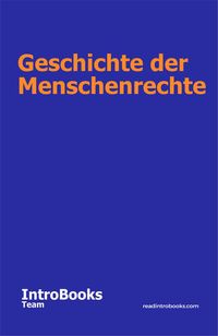 Produktbild: Geschichte der Menschenrechte