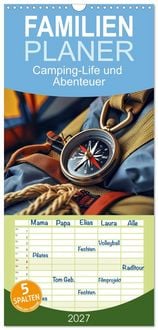 Produktbild: Familienplaner 2027 - Camping-Life und Abenteuer mit 5 Spalten (Wandkalender, 21 x 45 cm) CALVENDO