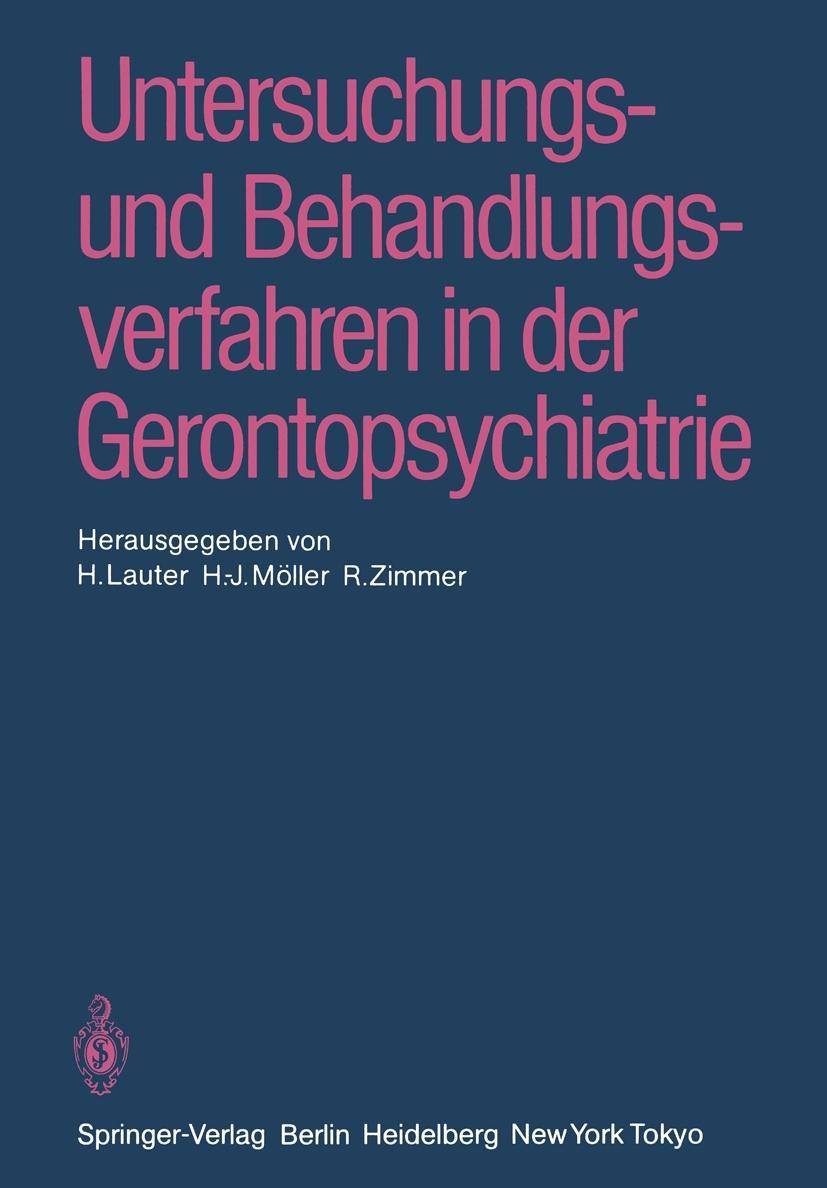 Produktbild: Untersuchungs- und Behandlungsverfahren in der Gerontopsychiatrie