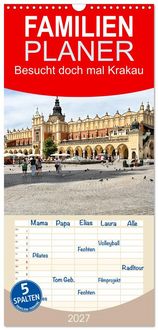 Produktbild: Familienplaner 2027 - Besucht doch mal Krakau mit 5 Spalten (Wandkalender, 21 x 45 cm) CALVENDO