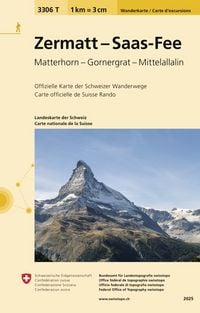 Produktbild: Swisstopo 1 : 33 333 Zermatt - Saas Fee