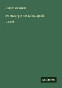 Produktbild: Dramaturgie des Schauspiels