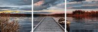 Schipper Malen-nach-Zahlen - Meisterklasse Triptychon - Sonnenaufgang am See