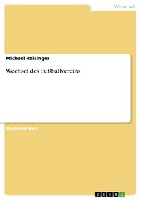 Produktbild: Wechsel des Fu&szlig;ballvereins