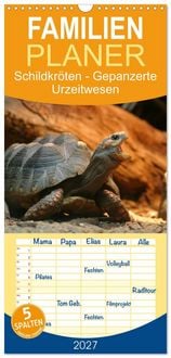 Produktbild: Familienplaner 2027 - Schildkr&ouml;ten - Gepanzerte Urzeitwesen mit 5 Spalten (Wandkalender, 21 x 45 cm) CALVENDO