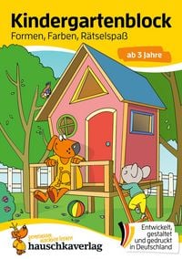 Produktbild: Kindergartenblock ab 3 Jahre - Formen, Farben, R&auml;tselspa&szlig;