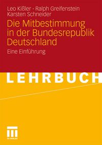 Produktbild: Die Mitbestimmung in der Bundesrepublik Deutschland
